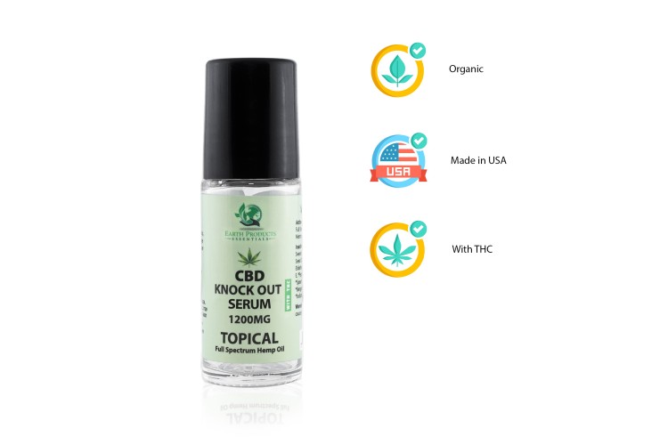 CBD Knock Out Serum 1200mg Topical - Full Spectrum (contains THC)