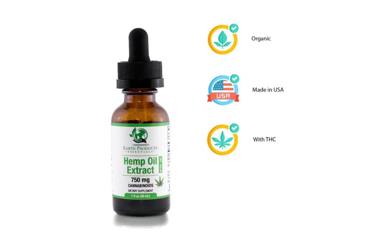 Hemp Oil Extract 750mg - Full Spectrum (withTHC)